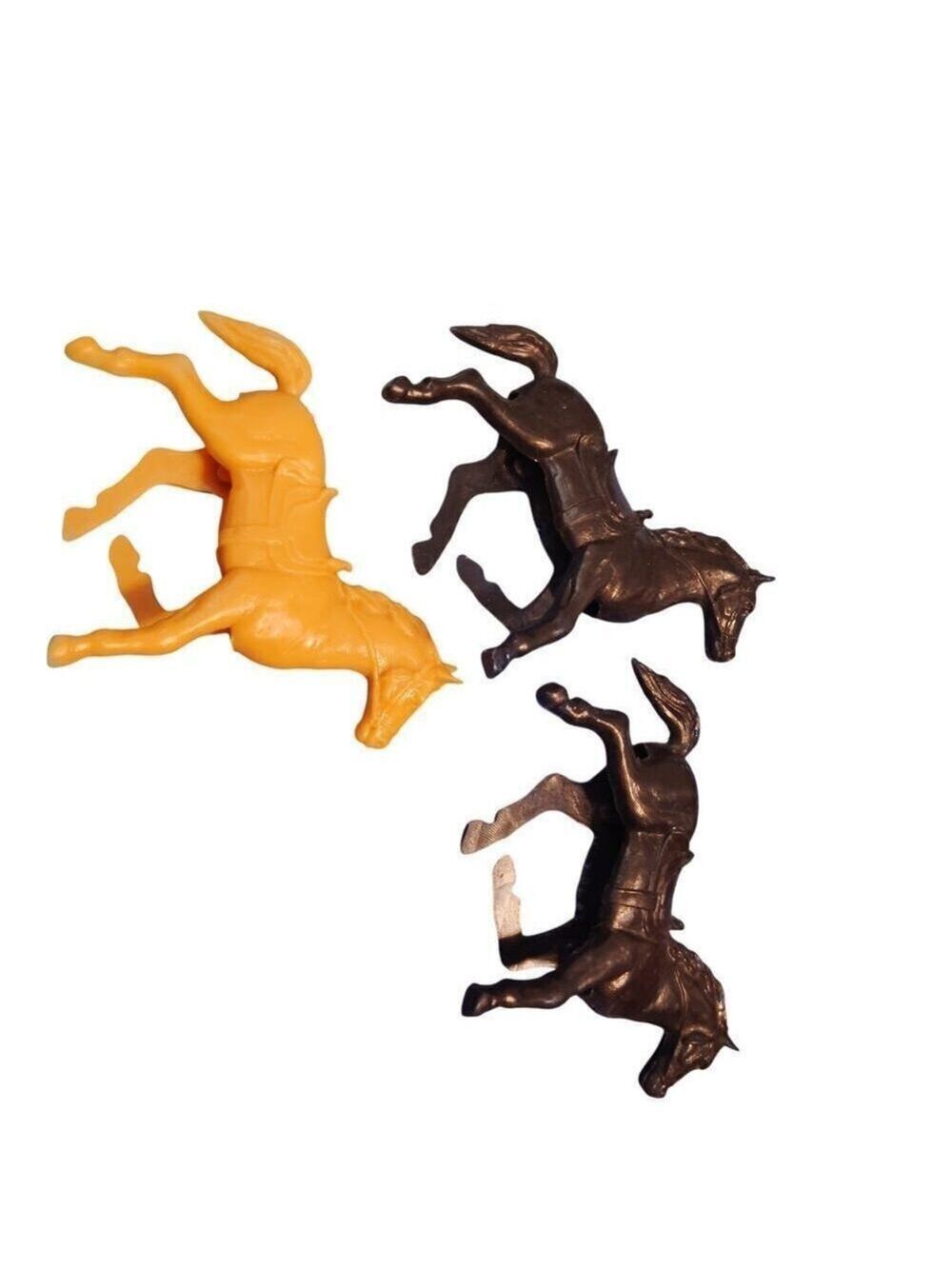Vintage Plastic Horses Toy Lot – Mixed Breeds & Colors – Retro Collectible